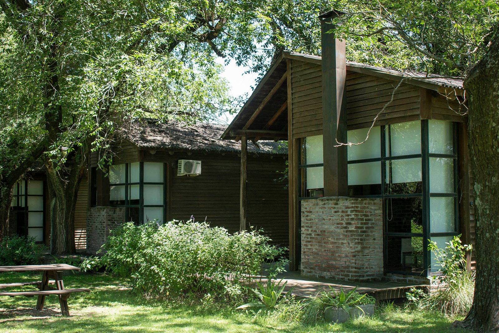 Vista exterior cabañas